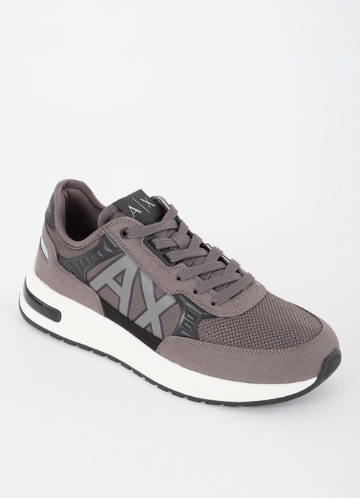 Armani Sneaker met mesh details - voorkant taupe