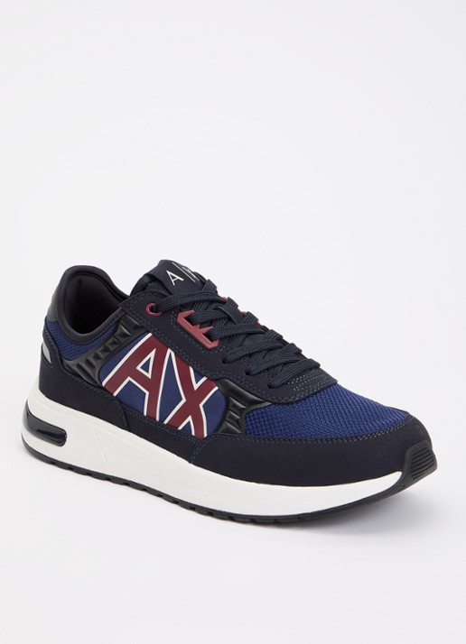 Armani Sneaker met mesh details - voorkant 2 donkerblauw