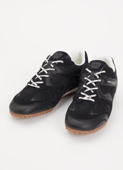 Armani Sneaker met mesh details - detail 2 zwart