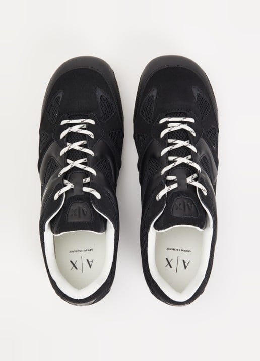 Armani Sneaker met mesh details - detail 3 zwart