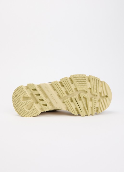 Armani Sneaker met suéde details  - detail 4 creme