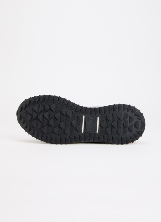 Armani Sneaker suède details en logo - detail 4 grijs