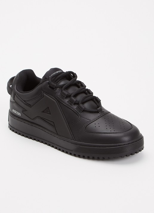 Armani Sneaker van leer met logo