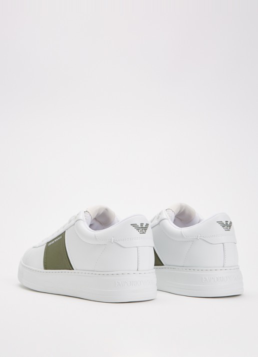 Armani Sneaker van leer met logo - achterkant 2 groen