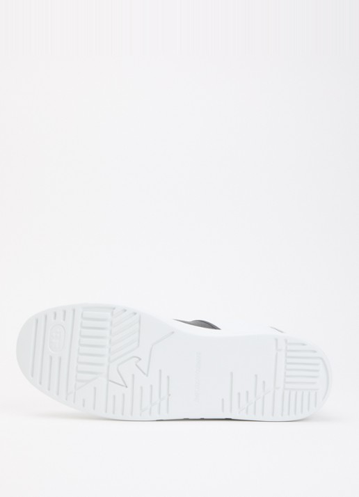 Armani Sneaker van leer met logo - detail 4 zwart