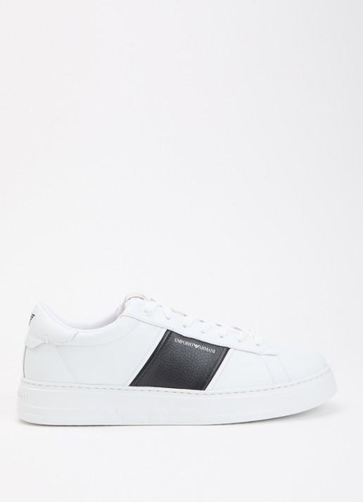 Armani Sneaker van leer met logo
