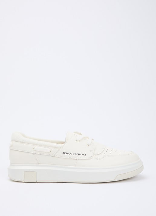 Armani Sneaker van leer met logo