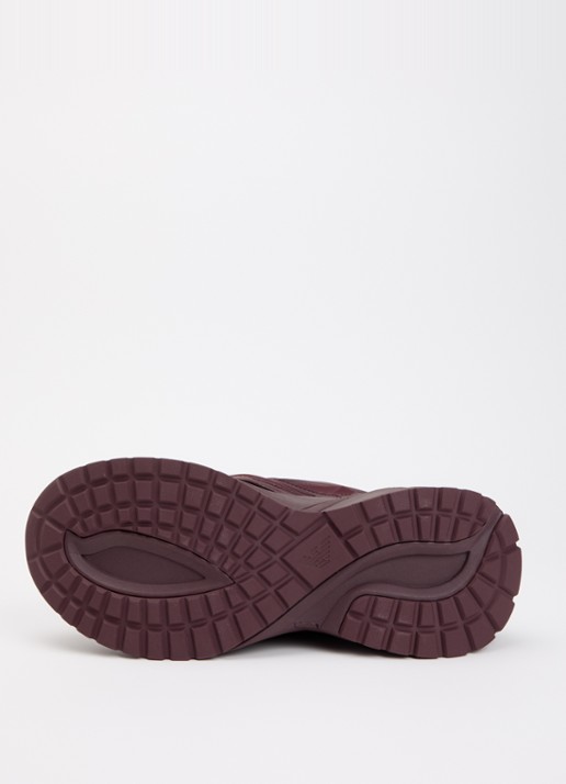 Armani Sneaker van leer met mesh details  - detail 3 aubergine