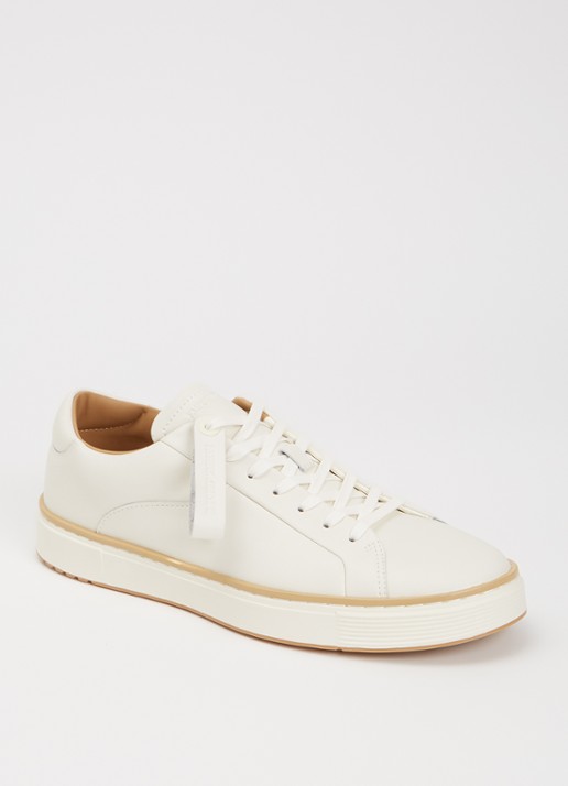 Armani Sneaker van leer - voorkant gebroken wit