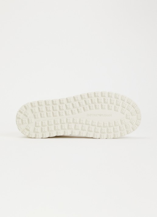 Armani Sneaker van leer - detail 3 gebroken wit