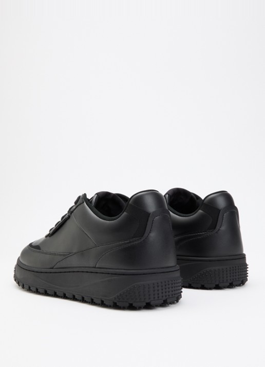 Armani Sneaker van leer - achterkant 5 zwart
