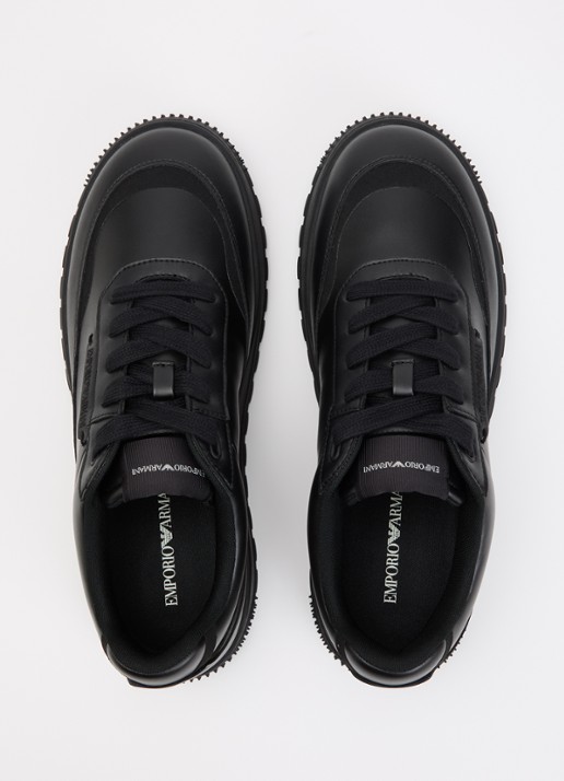 Armani Sneaker van leer - detail 3 zwart