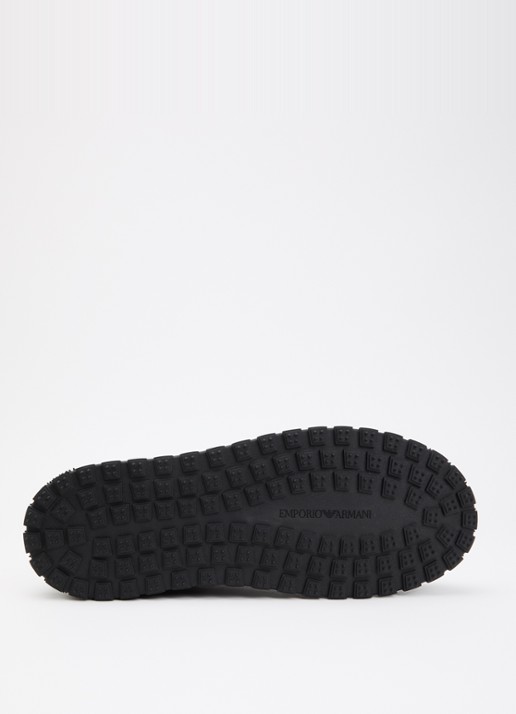 Armani Sneaker van leer - detail 4 zwart