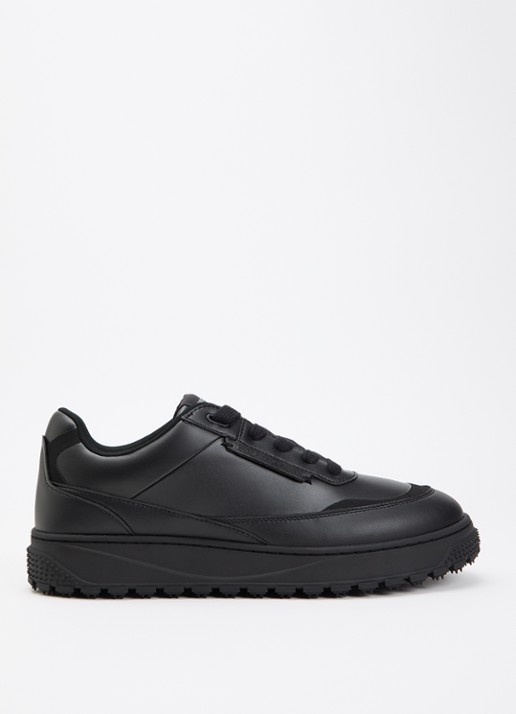 Armani Sneaker van leer - voorkant zwart