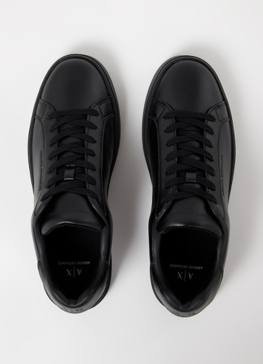 Armani Sneaker van leer - detail 3 zwart