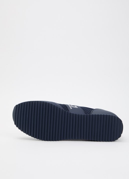 Armani Sneaker van mesh met logo - detail 4 donkerblauw