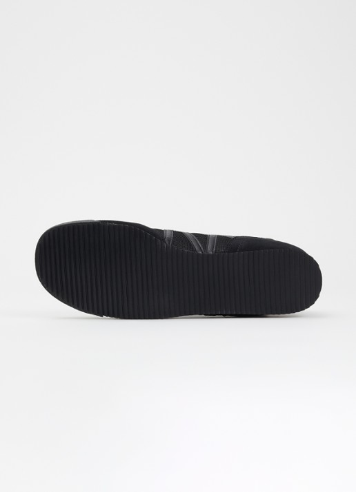 Armani Sneaker van mesh met logo - detail 4 zwart