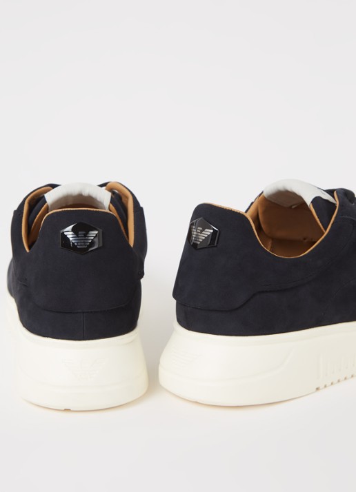 Armani Sneaker van nubuck - detail 2 zwart