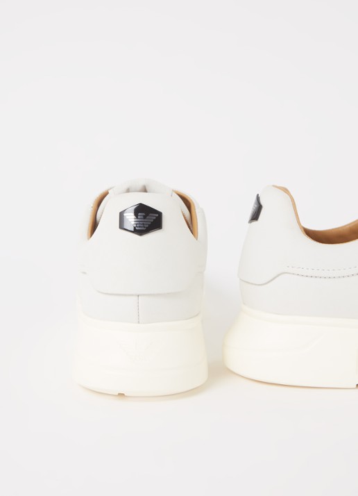 Armani Sneaker van nubuck - detail 3 lichtgrijs