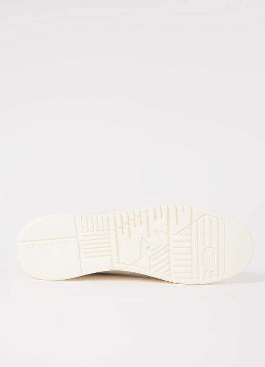 Armani Sneaker van nubuck - detail 5 lichtgrijs