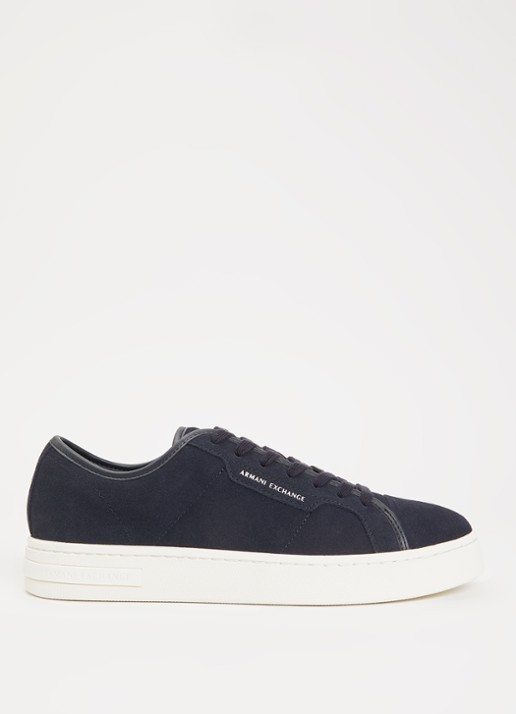 Armani Sneaker van suède met logo