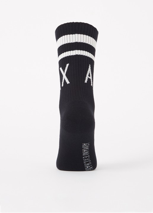 Armani Sokken met logo in 2-pack - voorkant 2 lichtgrijs