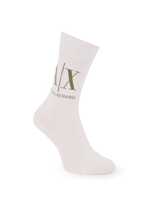 Armani Sokken met logo - voorkant bruin
