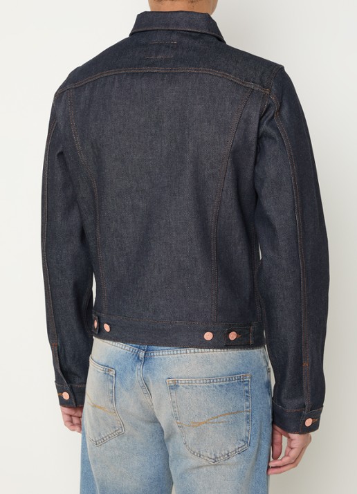 Armani Spijkerjas met borst- en steekzakken - achterkant 2 indigo