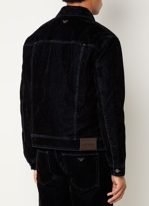 Armani Spijkerjas met borstzakken - achterkant denim