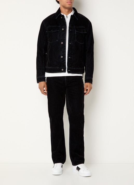 Armani Spijkerjas met borstzakken - voorkant 3 denim