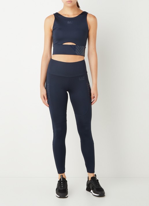 Armani Sport bh met light support en logo - voorkant 3 donkerblauw