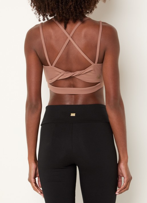Armani Sport bh met light support - achterkant 2 zalmroze