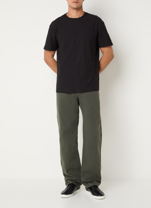 Armani Straight fit broek met steekzakken - voorkant 5 groen