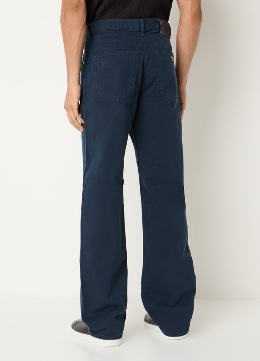 Armani Straight fit broek met steekzakken - achterkant 3 indigo