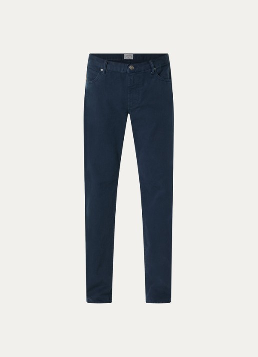 Armani Straight fit broek met steekzakken - voorkant 4 indigo