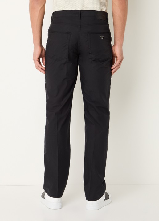 Armani Straight fit chino met steekzakken - achterkant 3 zwart