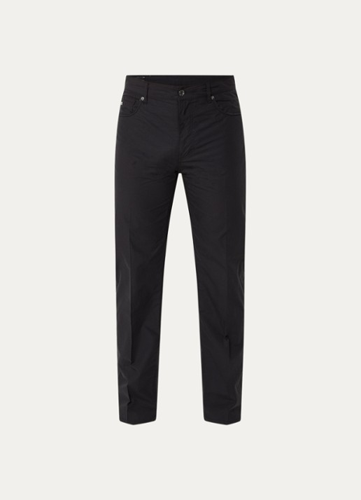 Armani Straight fit chino met steekzakken - voorkant zwart