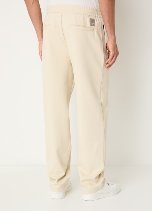 Armani Straight fit chino met steekzakken - achterkant ivoor