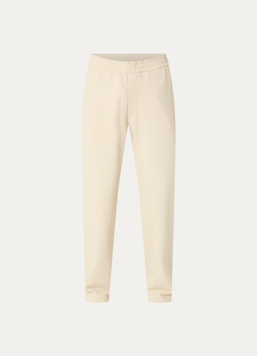 Armani Straight fit chino met steekzakken - voorkant 2 ivoor