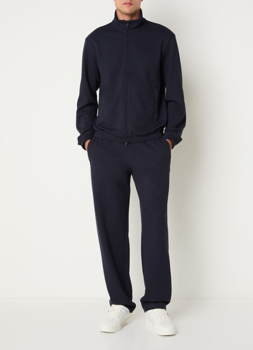 Armani Straight fit chino met steekzakken - voorkant 2 donkerblauw