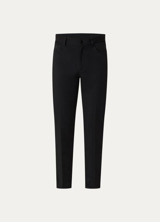 Armani Straight fit chino met steekzakken - voorkant zwart
