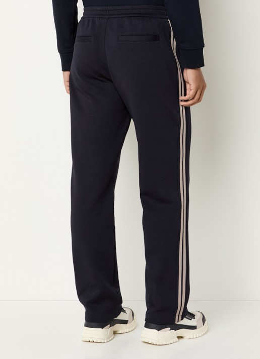 Armani Straight fit joggingbroek met steekzakken - achterkant donkerblauw