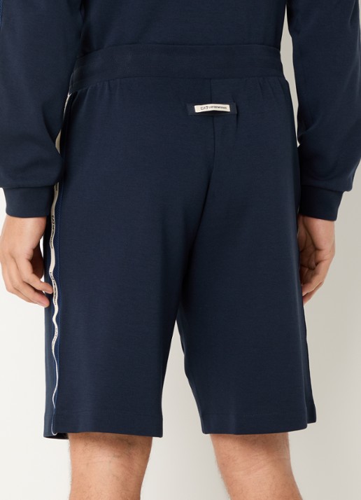 Armani Straight fit korte broek met logo - achterkant 4 armani blue / blauw