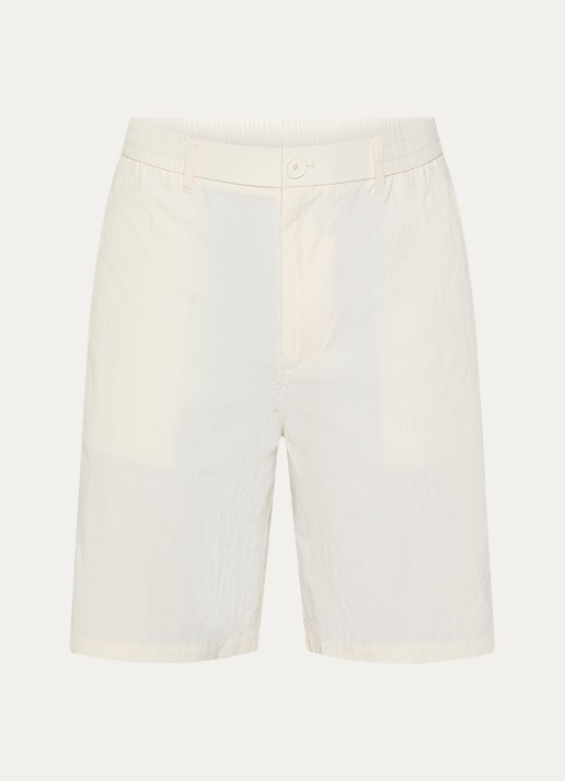 Armani Straight fit korte broek met steekzakken - voorkant 2 creme