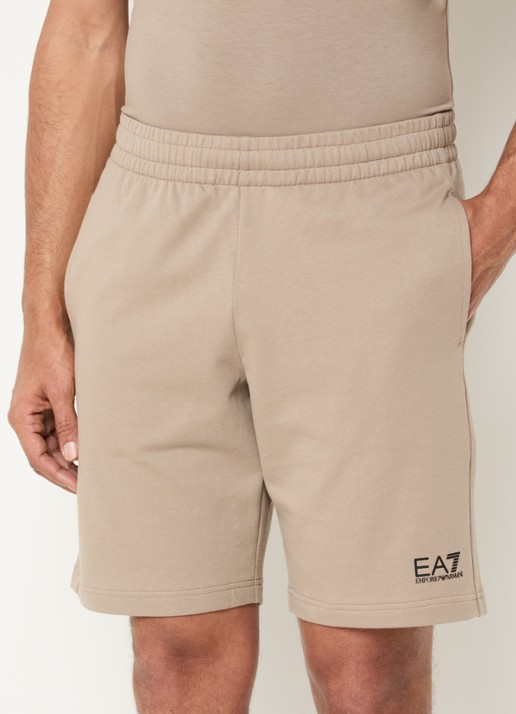 Armani Straight fit korte joggingbroek met logo
