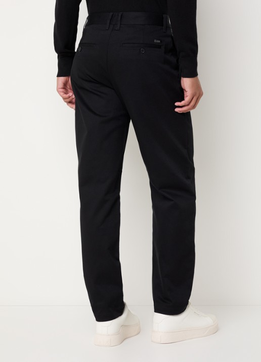 Armani Straight fit pantalon met steekzakken - achterkant 5 zwart