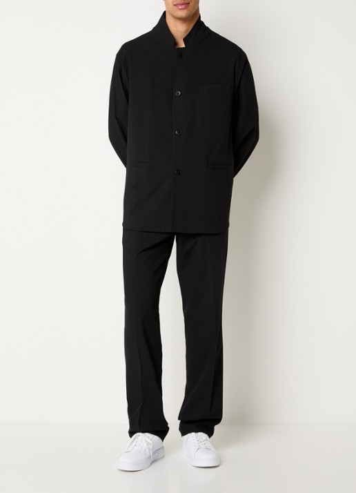 Armani Straight fit pantalon met steekzakken - voorkant 5 zwart