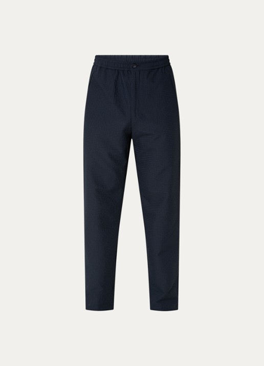 Armani Straight fit pantalon met steekzakken - voorkant 4 donkerblauw