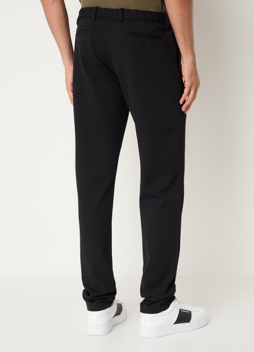 Armani Straight fit pantalon met steekzakken - achterkant 3 zwart