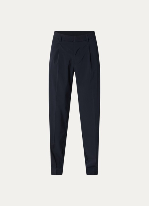 Armani Straight fit pantalon met steekzakken - voorkant donkerblauw